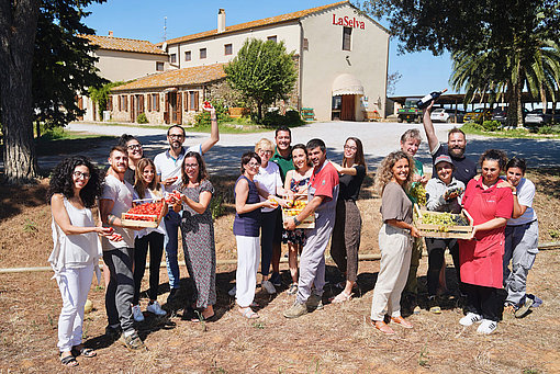 Das Team von LaSelva präsentiert Tomaten und Weintrauben
