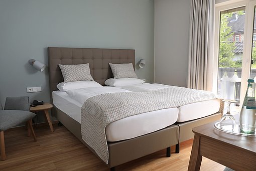 Ansicht Hoteldoppelzimmer